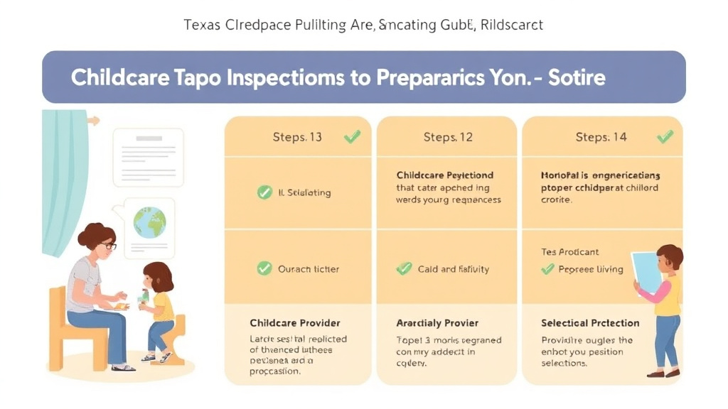 Hands-on guide visualization for childcare Inspection Preparation Guide for Texas