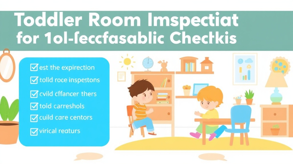 Hands-on guide visualization for toddler Room Inspection Checklist for Childcare Centers