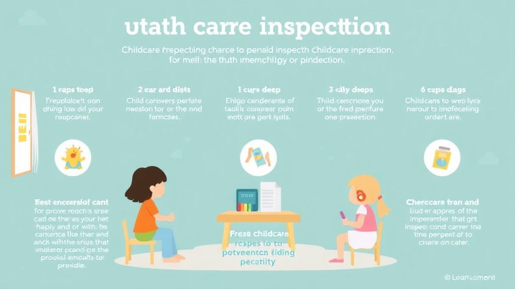 Real-world application diagram for childcare Inspection Preparation Guide for Utah