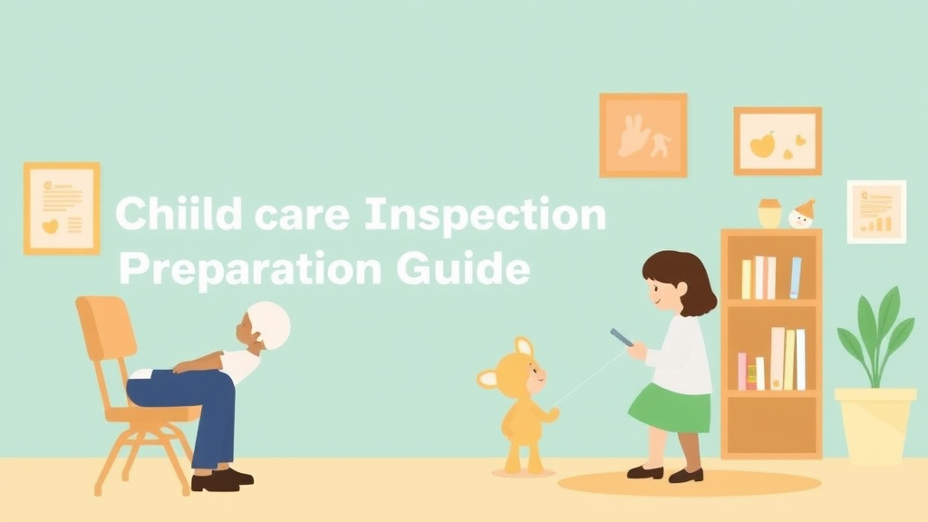Clear illustration of childcare Inspection Preparation Guide for Washington with supporting details