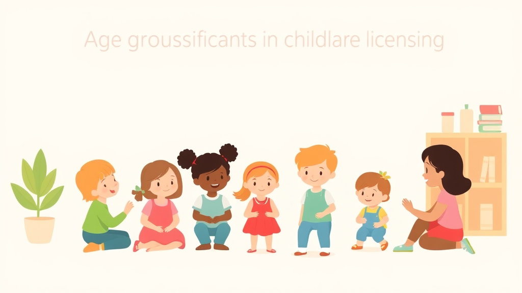 Illustration breaking down the fundamentals of age Group Classifications in Childcare Licensing