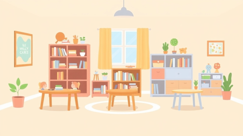 Detailed visual representation of childcare Facility Space Requirements in Alabama