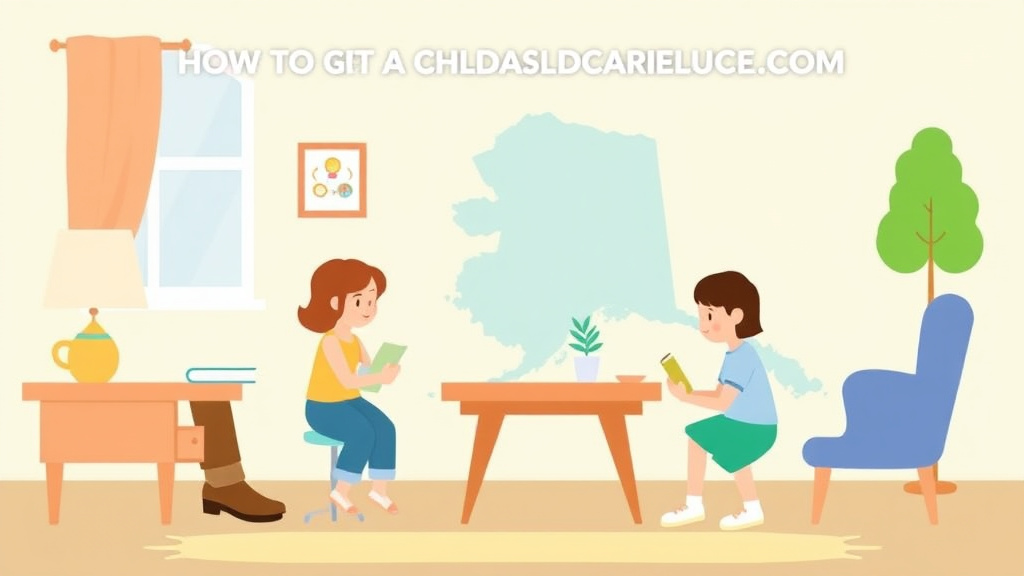 Process flow illustration for putting get a Childcare License in Alaska into action