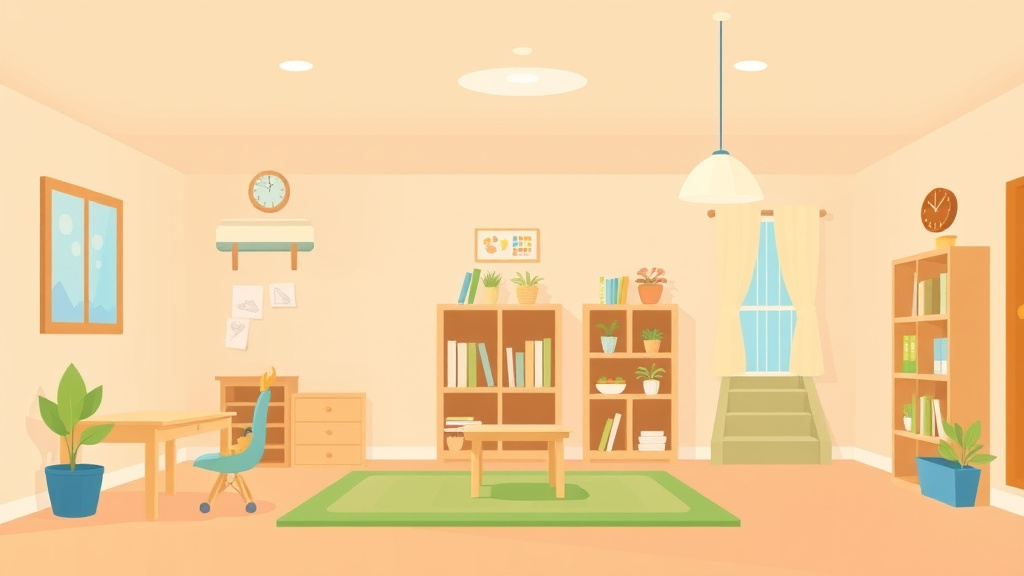 Visual overview of childcare Facility Space Requirements in Alaska with key concepts highlighted