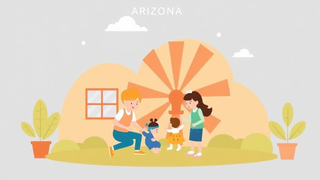 A professional illustration depicting get a Childcare License in Arizona