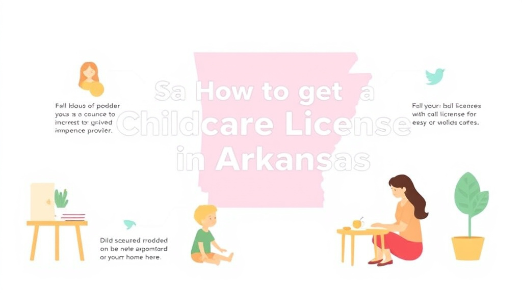 Practical workflow diagram for get a Childcare License in Arkansas