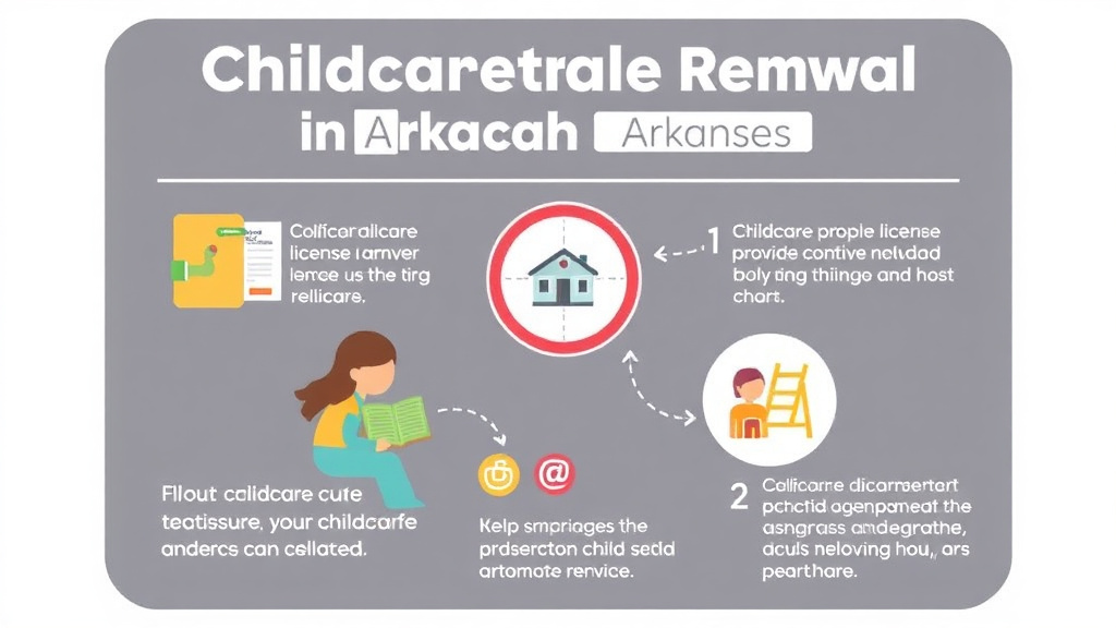 Real-world application diagram for childcare License Renewal in Arkansas: Requirements and Deadlines
