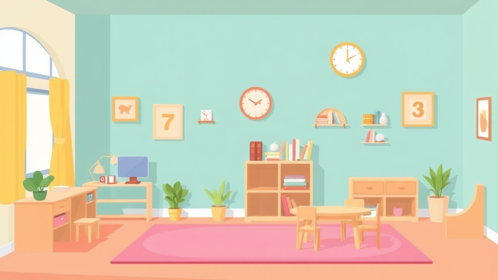 Visual overview of childcare Facility Space Requirements in Arkansas with key concepts highlighted