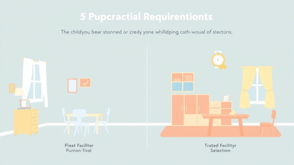 Practical checklist visual for childcare Facility Space Requirements in Arkansas