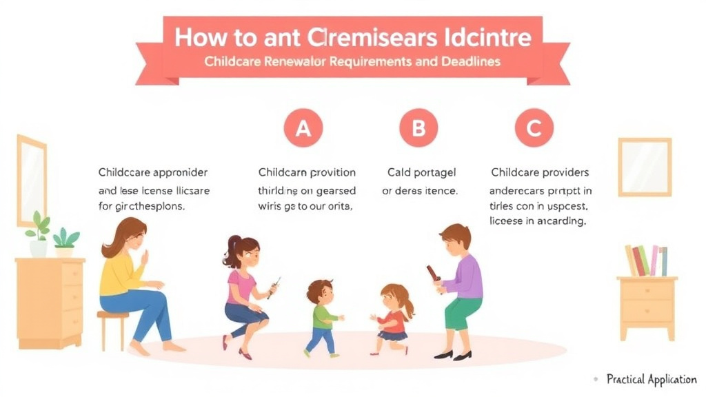 Practical workflow diagram for childcare License Renewal in California: Requirements and Deadlines