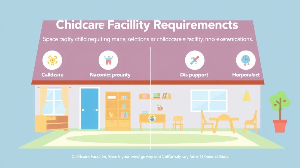 Implementation roadmap for childcare Facility Space Requirements in California with actionable steps
