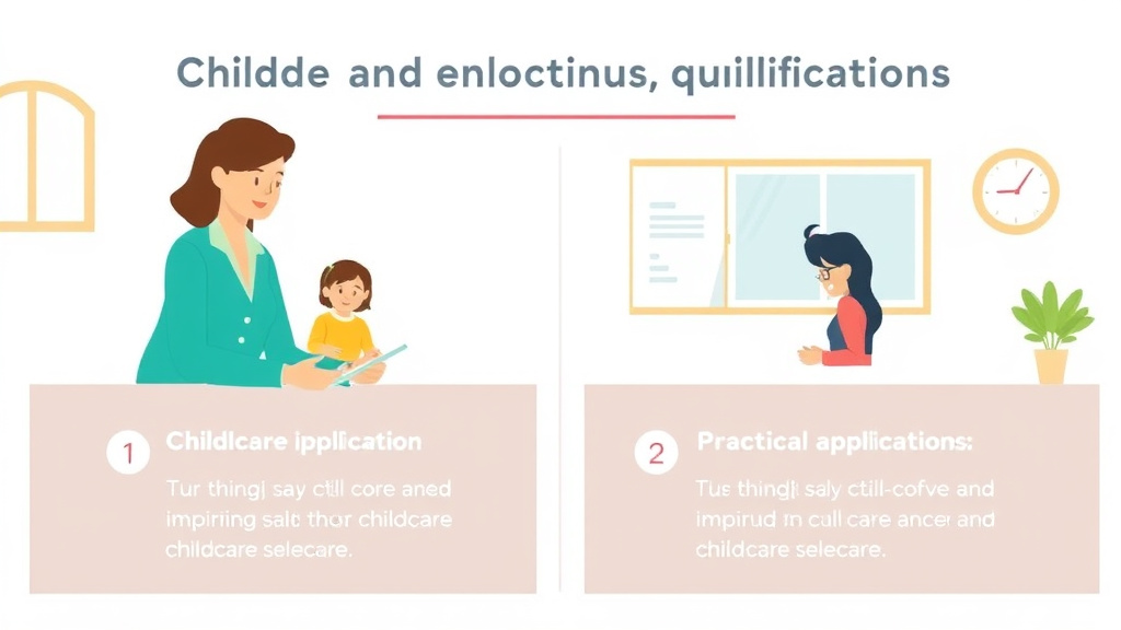 Action-oriented illustration showing how to apply childcare Director Qualifications in California