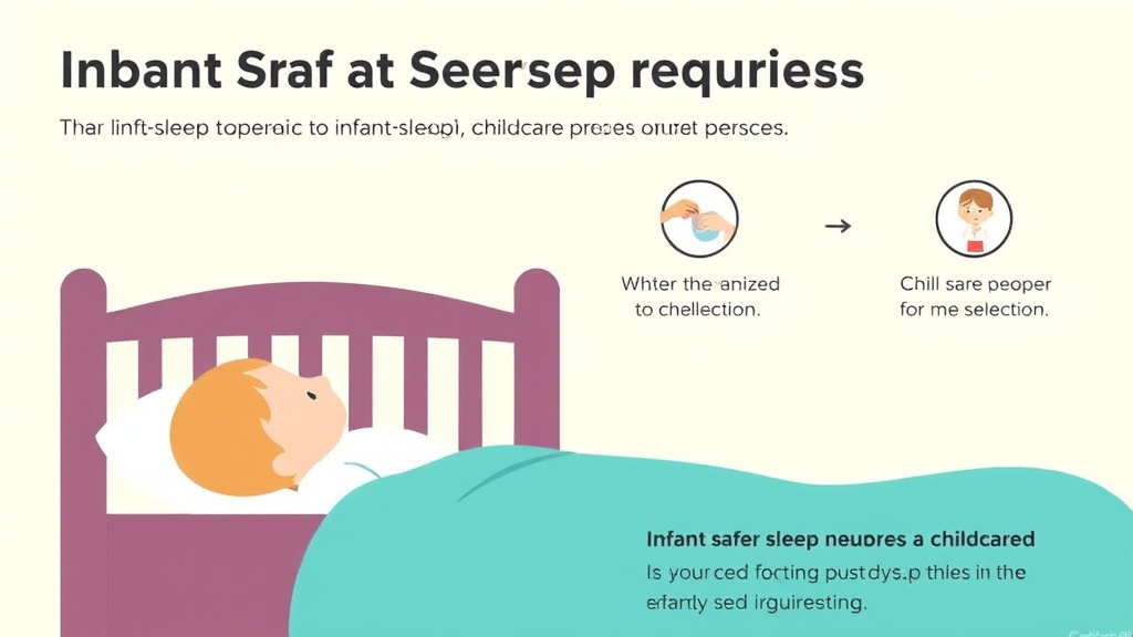 Real-world application diagram for infant Safe Sleep Requirements in California Childcare