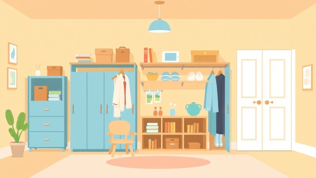 Clear illustration of storage and Closet Requirements for Childcare Centers with supporting details