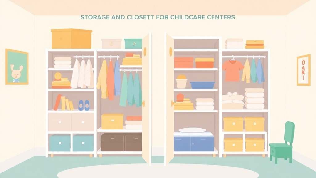 Practical checklist visual for storage and Closet Requirements for Childcare Centers