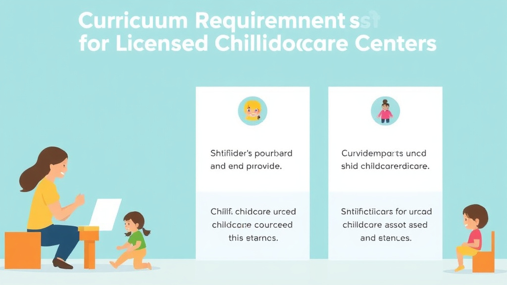 Practical workflow diagram for curriculum Requirements for Licensed Childcare Centers