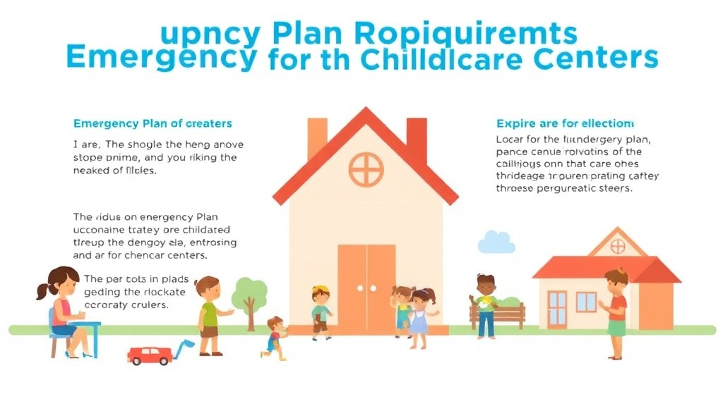 Real-world application diagram for emergency Plan Requirements for Childcare Centers