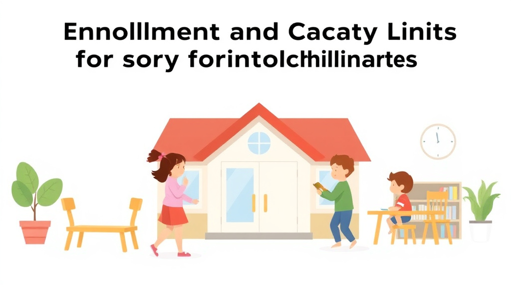 Illustration breaking down the fundamentals of enrollment and Capacity Limits for Childcare Centers