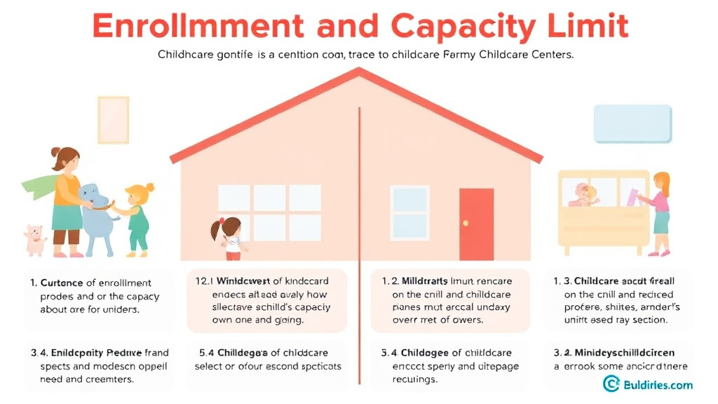 Practical workflow diagram for enrollment and Capacity Limits for Childcare Centers