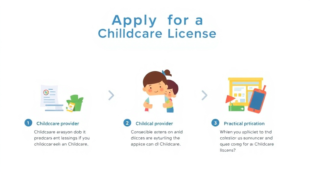Practical workflow diagram for apply for a Childcare License: Step-by-Step
