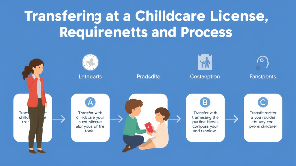 Action-oriented illustration showing how to apply transferring a Childcare License: Requirements and Process