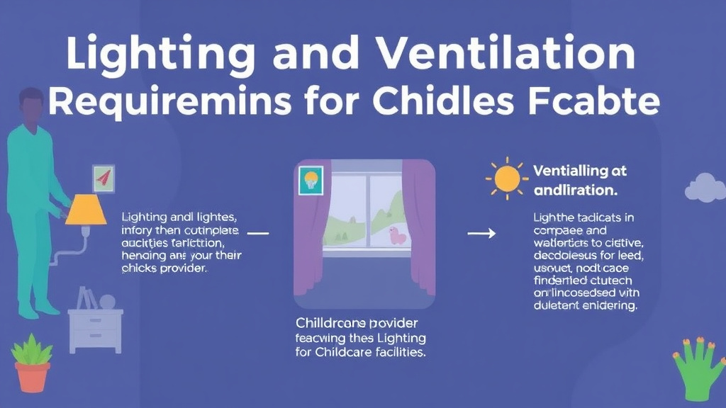 Implementation roadmap for lighting and Ventilation Requirements for Childcare Facilities with actionable steps