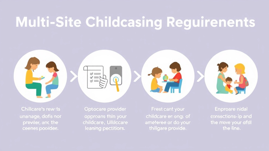 Implementation roadmap for multi-Site Childcare Licensing Requirements with actionable steps