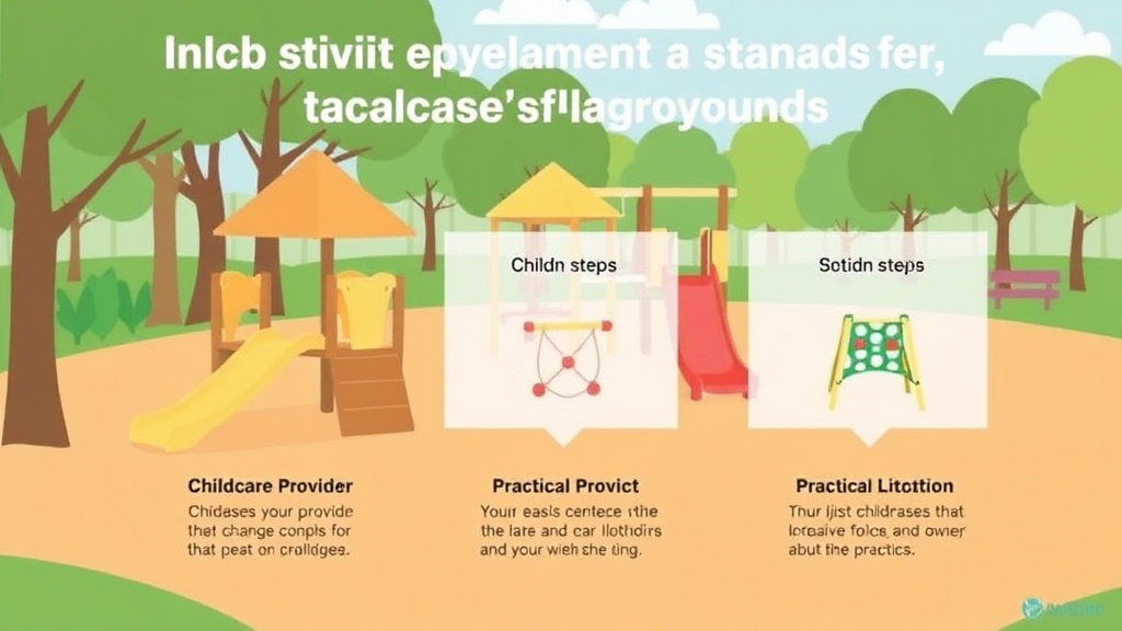 Implementation roadmap for outdoor Equipment Standards for Childcare Playgrounds with actionable steps