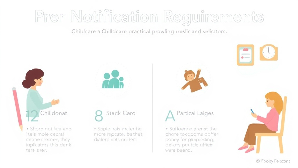 Practical workflow diagram for parent Notification Requirements in Childcare