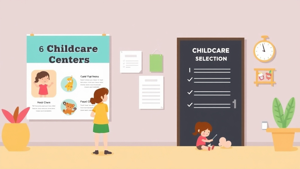Visual overview of required Postings and Displays for Childcare Centers with key concepts highlighted