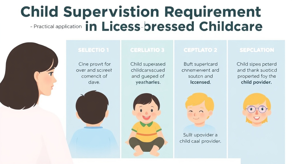 Implementation roadmap for child Supervision Requirements in Licensed Childcare with actionable steps