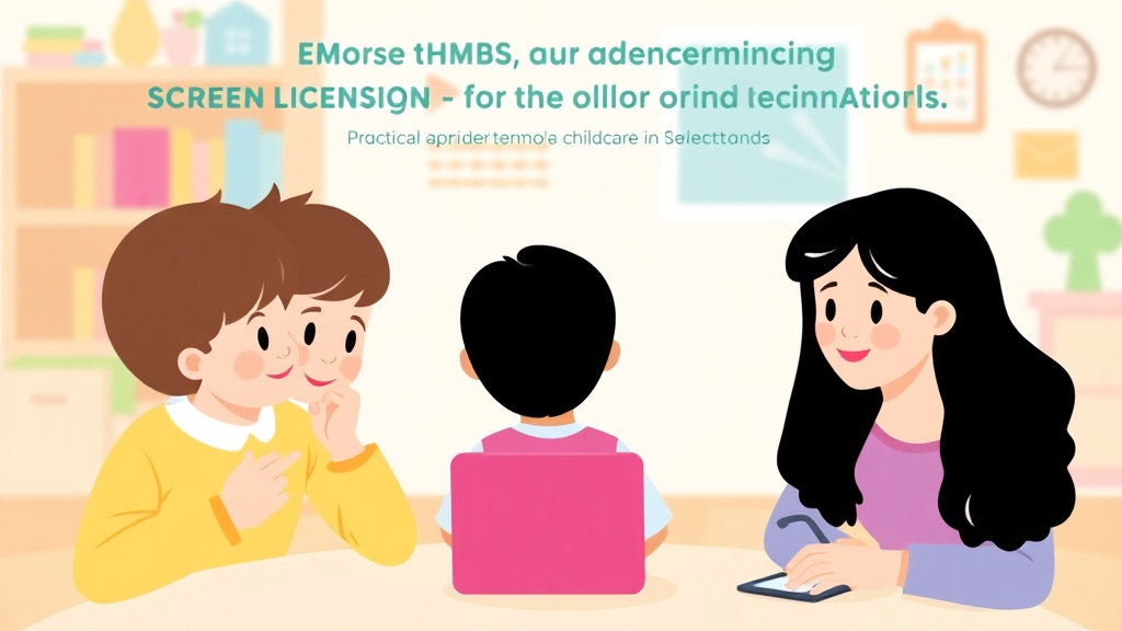 Step-by-step visual guide for implementing screen Time and Technology Policies in Childcare Licensing