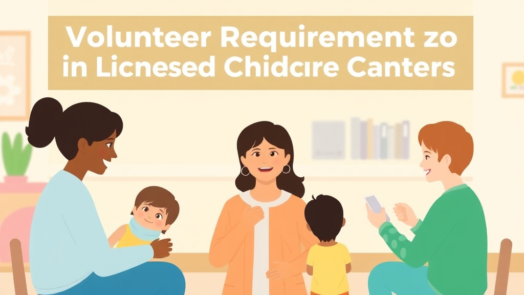 Hands-on guide visualization for volunteer Requirements in Licensed Childcare Centers
