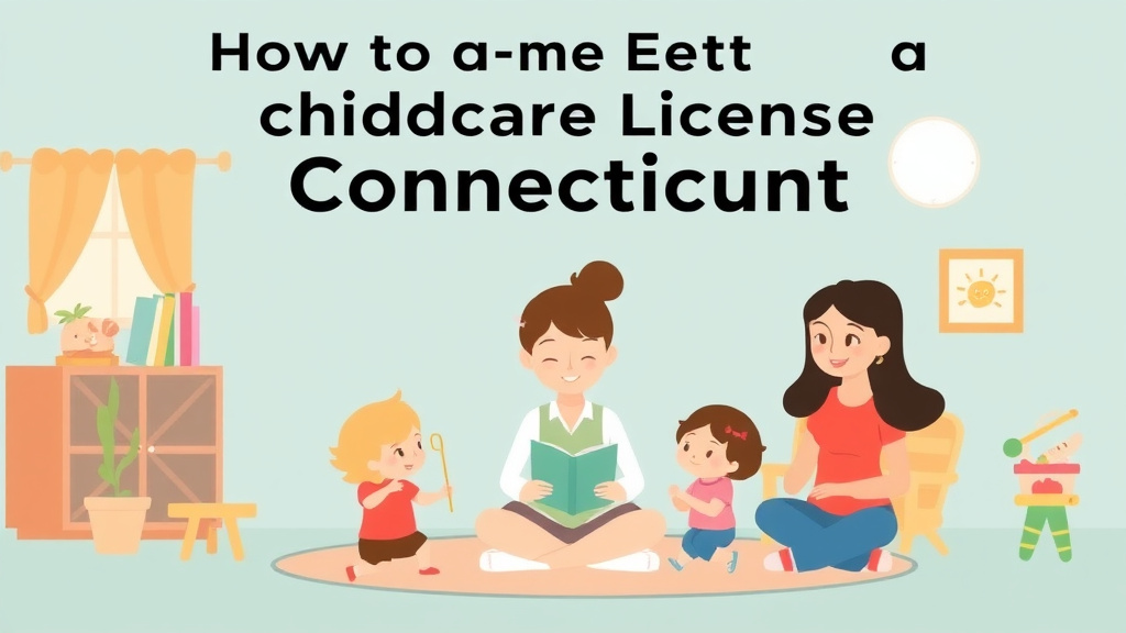 Clear illustration of get a Childcare License in Connecticut with supporting details