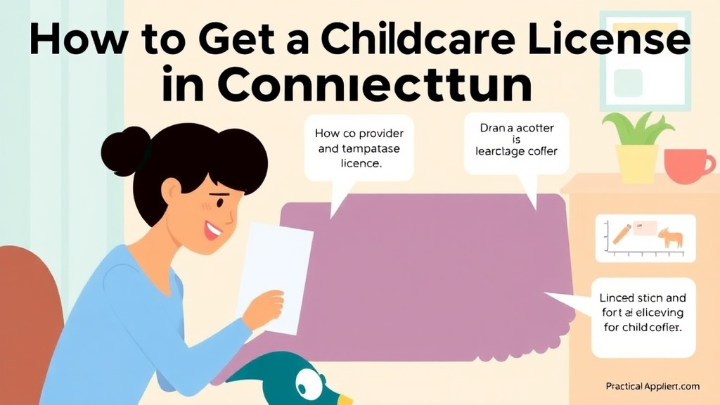 Process flow illustration for putting get a Childcare License in Connecticut into action