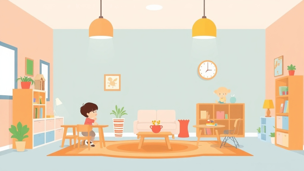 A professional illustration depicting childcare Facility Space Requirements in Connecticut