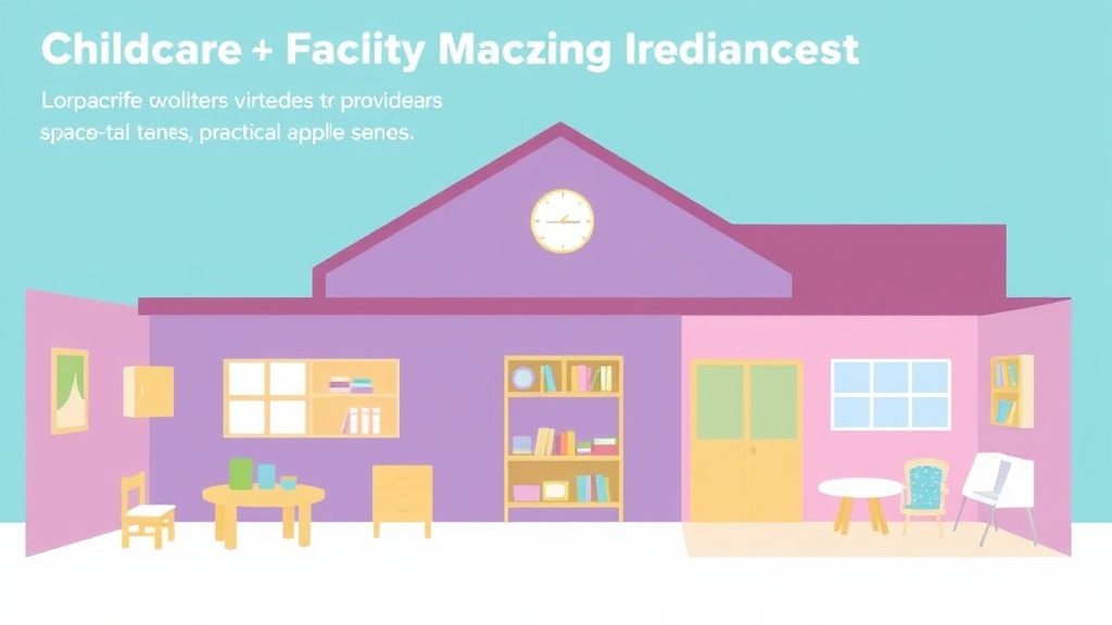 Action-oriented illustration showing how to apply childcare Facility Space Requirements in Delaware