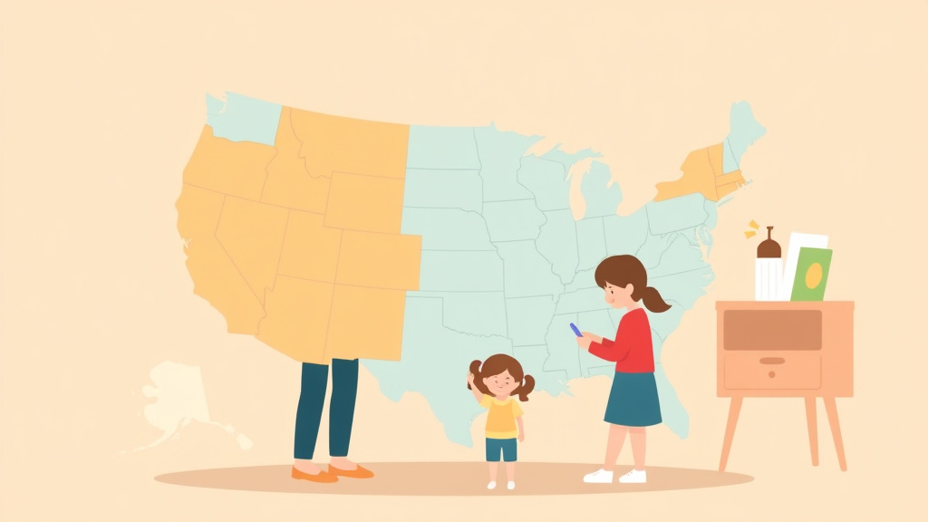 Visual overview of childcare Director Qualification Requirements by State with key concepts highlighted