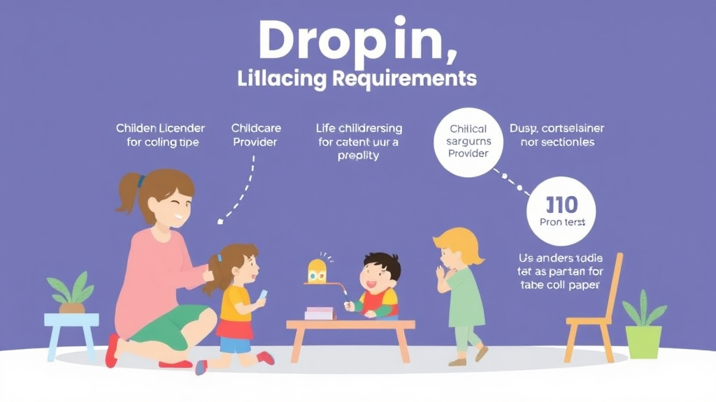 Hands-on guide visualization for drop-In Childcare Licensing Requirements