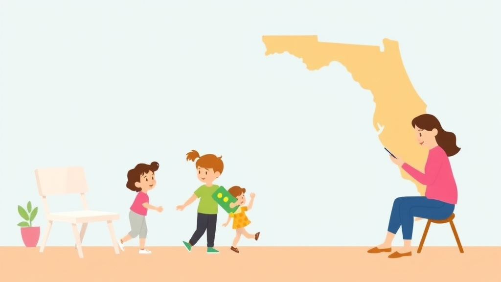 Illustration breaking down the fundamentals of get a Childcare License in Florida
