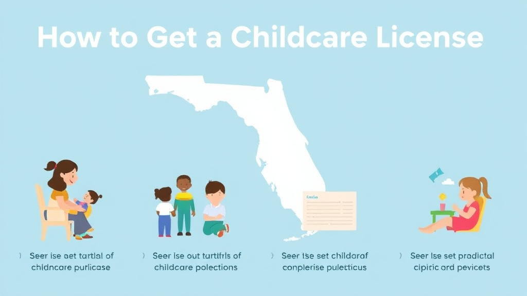 Hands-on guide visualization for get a Childcare License in Florida