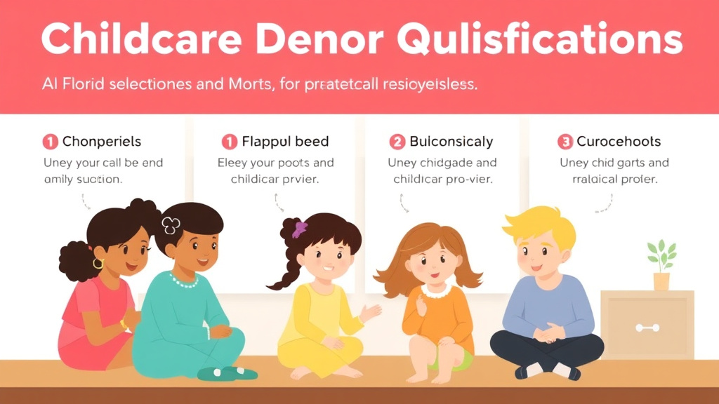 Practical checklist visual for childcare Director Qualifications in Florida
