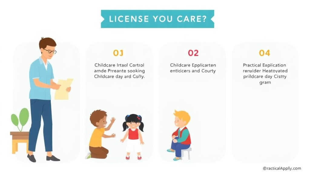 Process flow illustration for putting get a Childcare License in Georgia into action