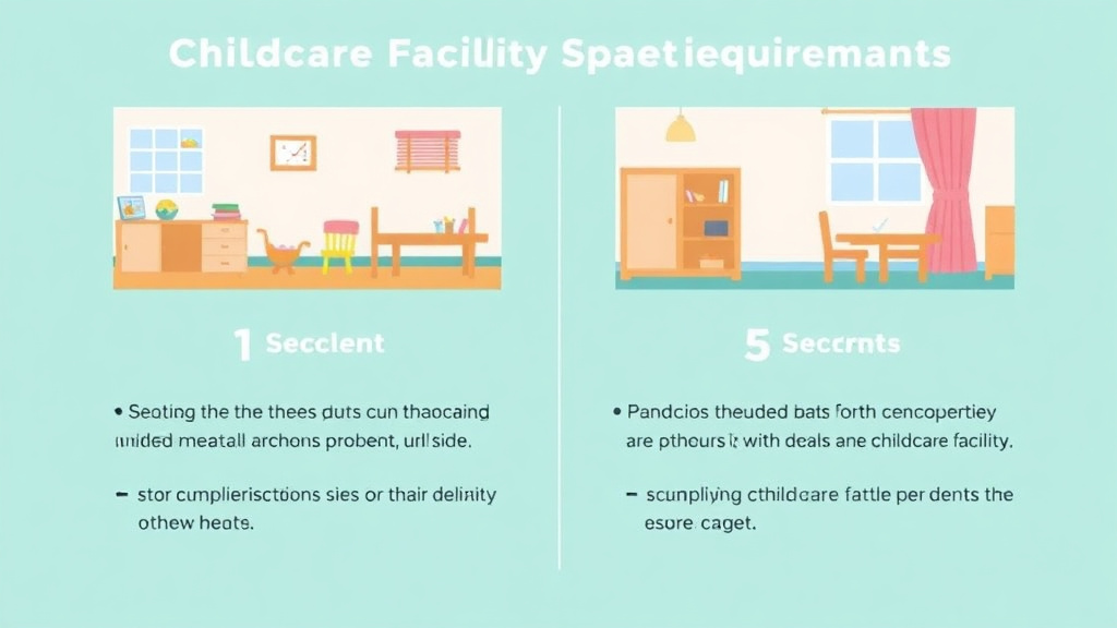 Process flow illustration for putting childcare Facility Space Requirements in Georgia into action