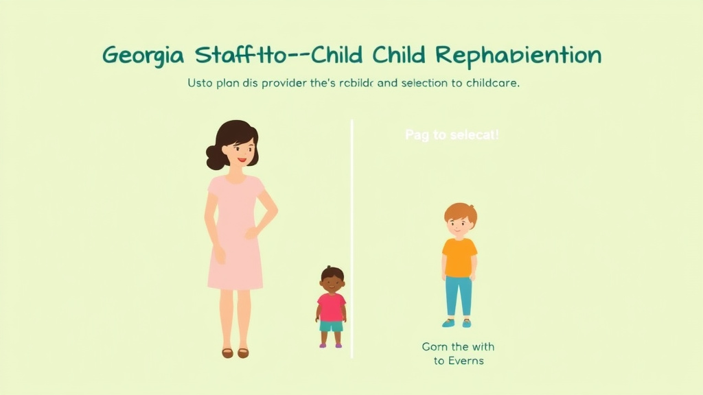 Process flow illustration for putting georgia Staff-to-Child Ratio Requirements for Childcare into action