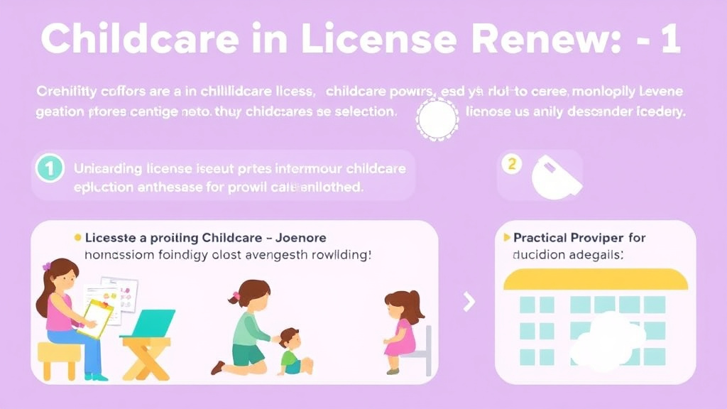 Practical workflow diagram for childcare License Renewal in Hawaii: Requirements and Deadlines