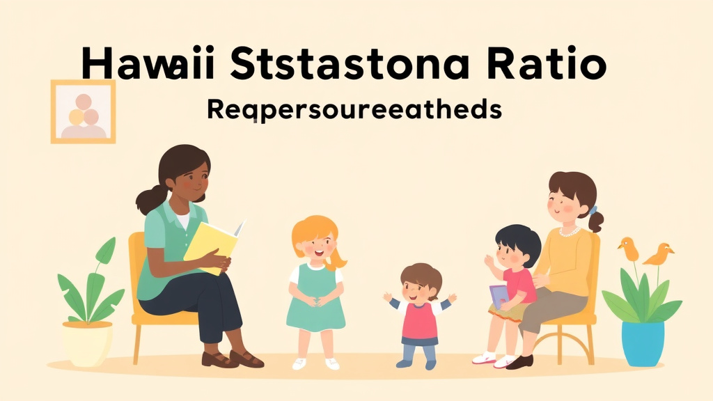 Educational graphic covering the essentials of hawaii Staff-to-Child Ratio Requirements for Childcare