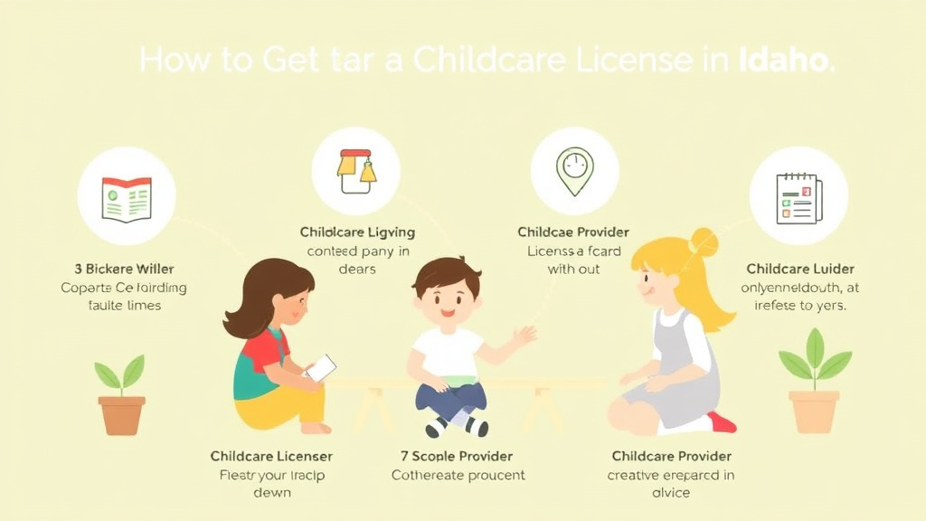 Practical checklist visual for get a Childcare License in Idaho