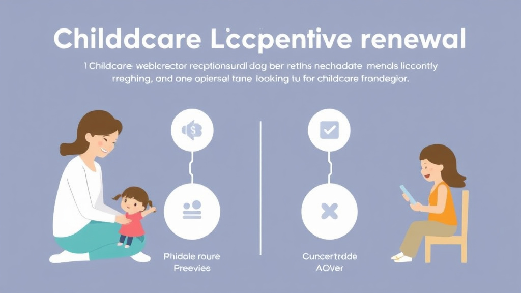 Action-oriented illustration showing how to apply childcare License Renewal in Idaho: Requirements and Deadlines