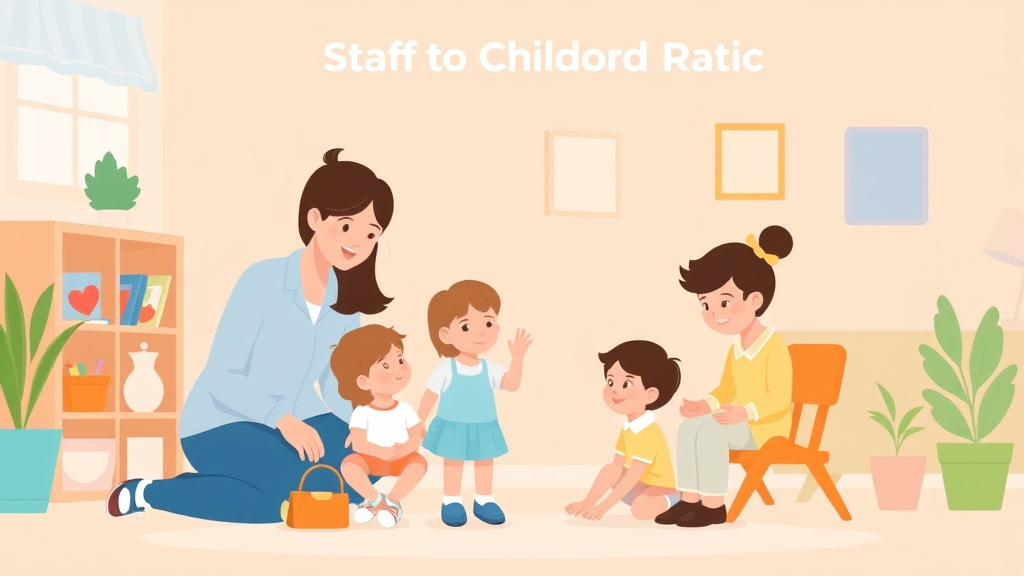 Illustration breaking down the fundamentals of idaho Staff-to-Child Ratio Requirements for Childcare